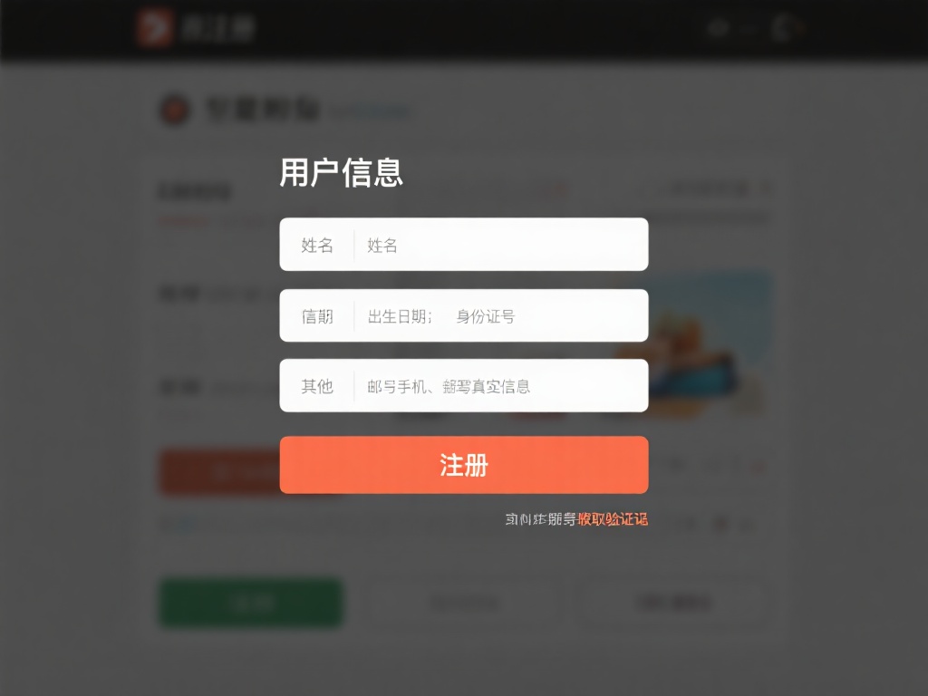 点击注册并填写信息
点击“注册”按钮后会跳转到用