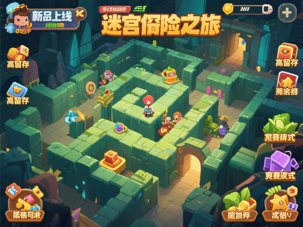 比如，不久前上线的迷宫探险之旅游戏，其凭借精美的画